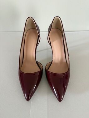 Burgundy Women's Patent High Heel Size 7.5